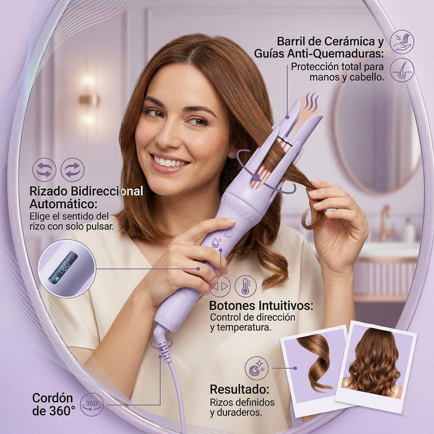 Rizador de Pelo Profesional CleanBot™